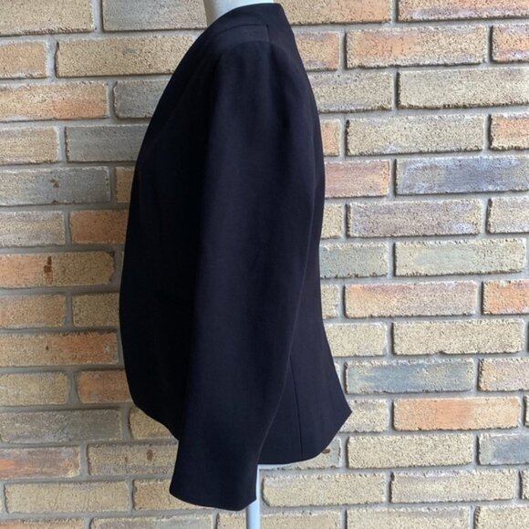 J.Crew 365 Stretch Twill Blazer Going Out Jacket Size 8 Black - Picture 9 of 16